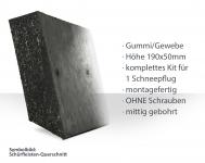 SchürfleistKit Gummi/Gewebe, 190x50mm (GG195.N) OHNE Schrauben