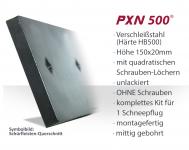 SchürfleistKit Verschleißstahl 150x20mm (X2H5U.N) UNLACKIERT | OHNE Schrauben
