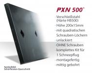 SchürfleistKit Verschleißstahl 200x15mm (X5H2U.N) UNLACKIERT | OHNE Schrauben